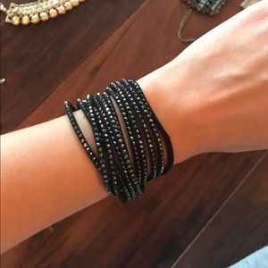 Black wrap bracelet